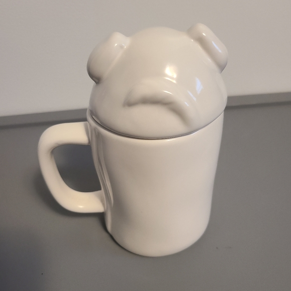 ✨️Host Pick✨️Rae Dunn By Magenta PUPPY LOVE Ceramic Coffee Mug With dog head Lid - Picture 4 of 8
